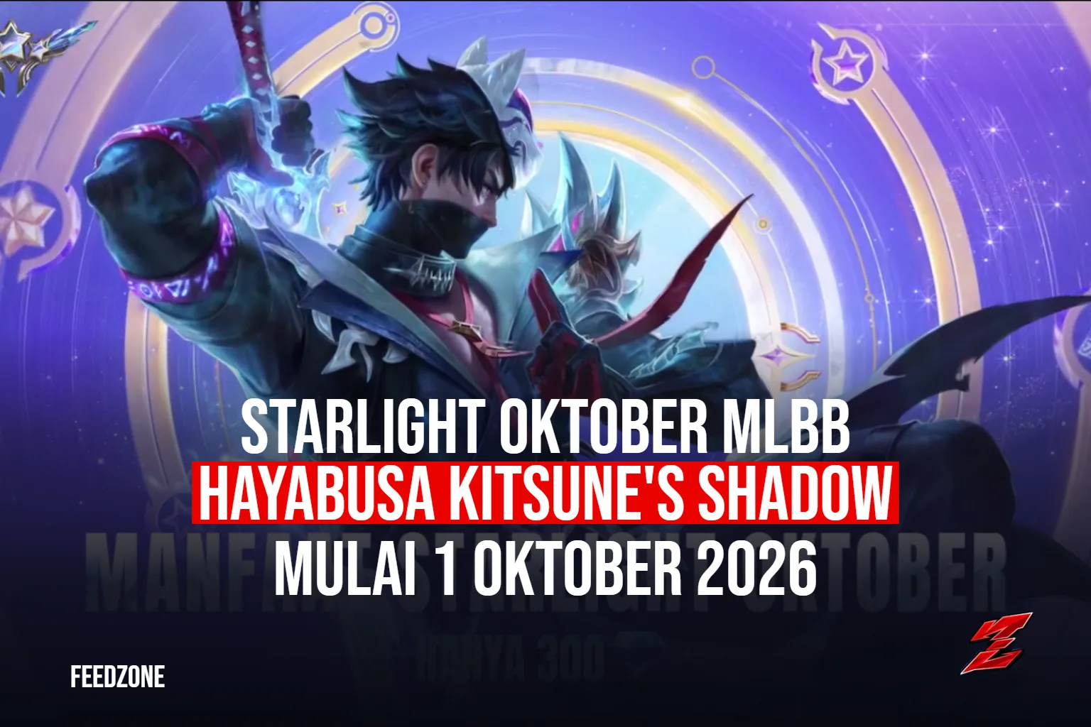 Skin StarLight Oktober MLBB Hayabusa Kitsune's Shadow: Apa Aja Isinya dan Layak Diburu?