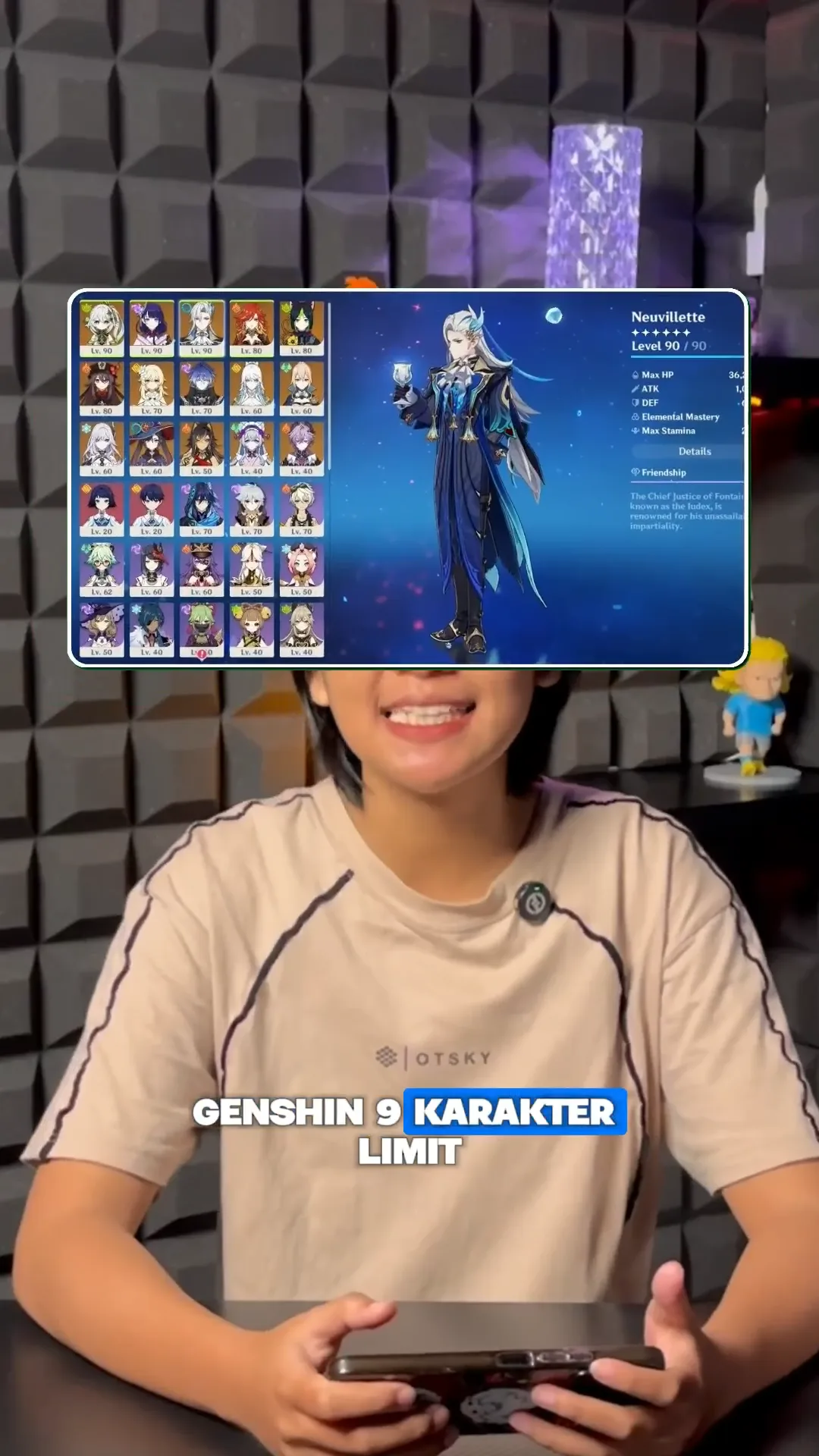Review Akun Genshin Impact: 9 Char Limit + 1 WP B5