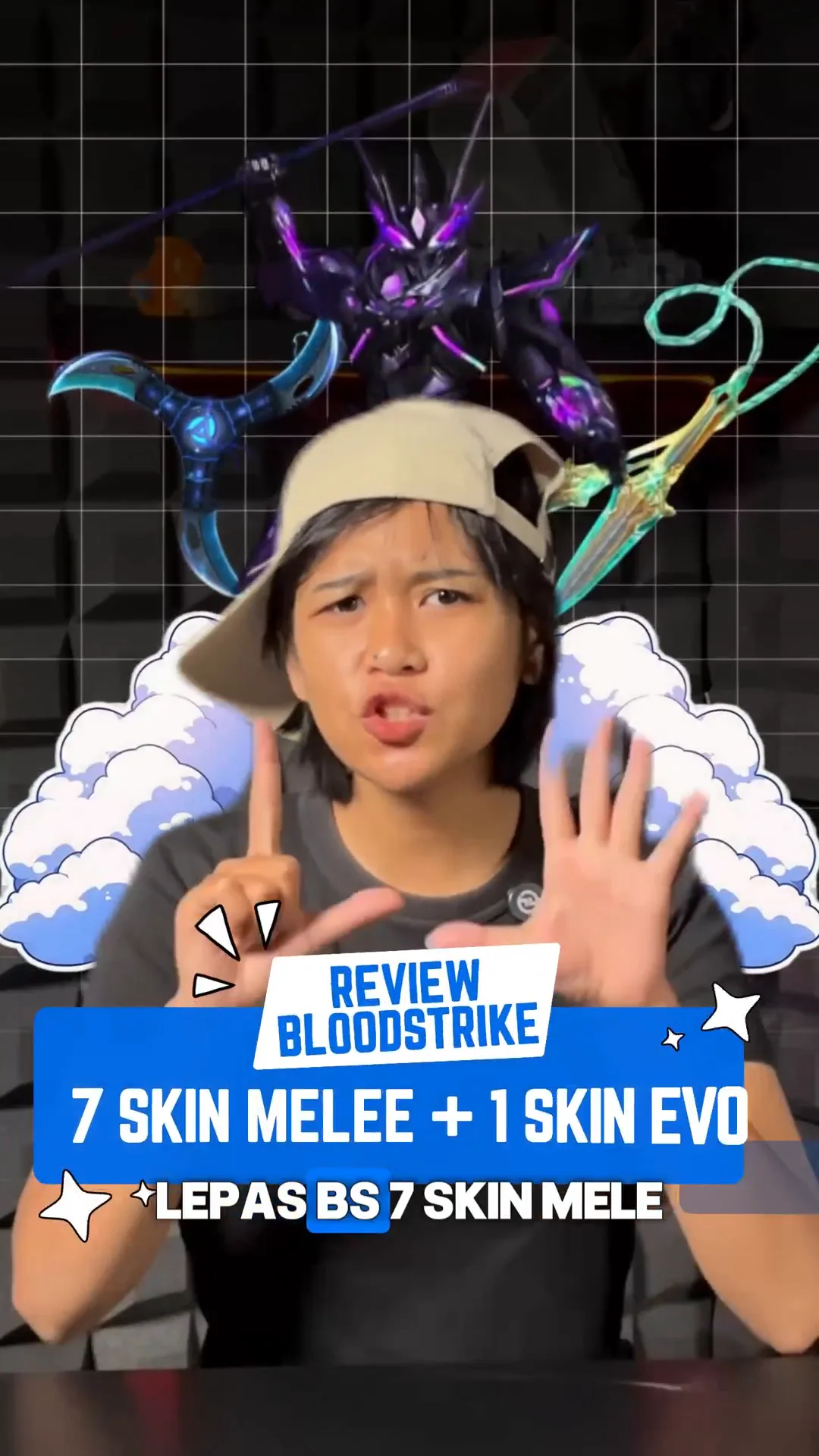 # Fix User Melee! Akun Blood Strike Ini Punya 7 Skin Melee + 1 EVO