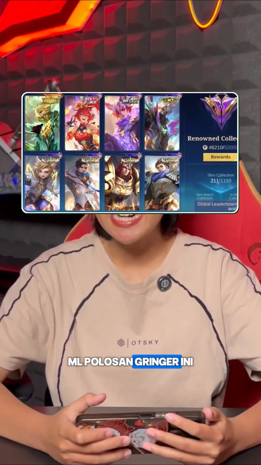 MLBB Granger Prime + Emblem All Max Dilepas 135 Ribu! Total 211 Skin