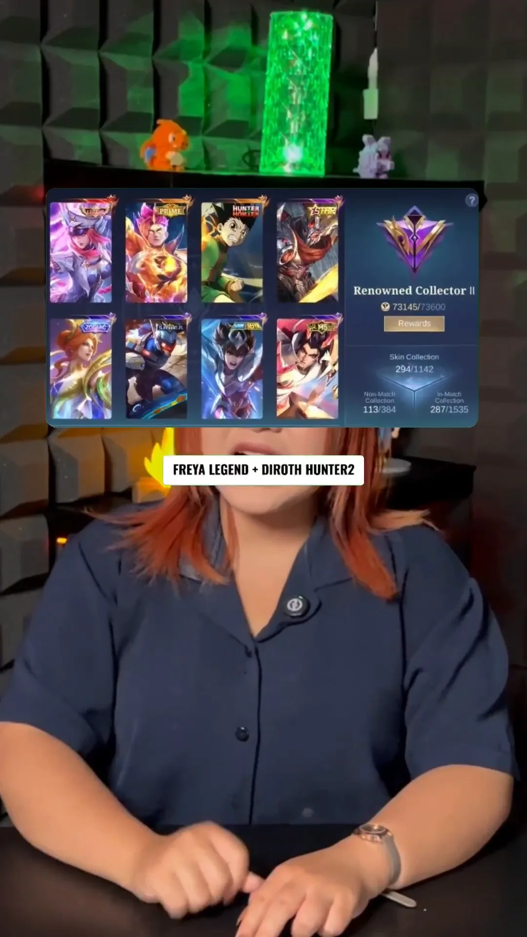 Legend Freya + Saber Saber! Review Akun MLBB Kolektor Ternama II