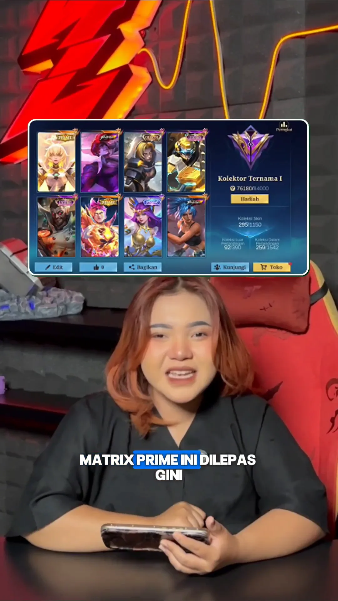MLBB Beatrix Prime & Chou KOF Dilepas di Zone! Total 295 Skin + Emblem All Max
