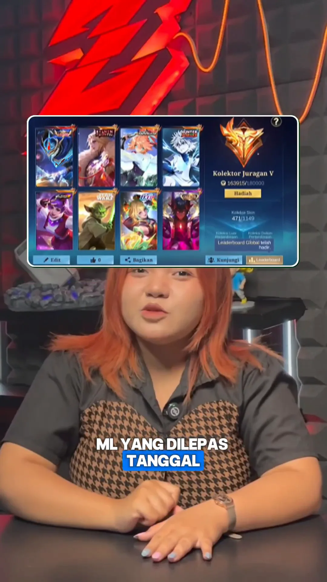 User Gusion Merapat! Review Akun MLBB Sultan IMO 123, Skin Legend Gusion & 471 Skin Mewah!