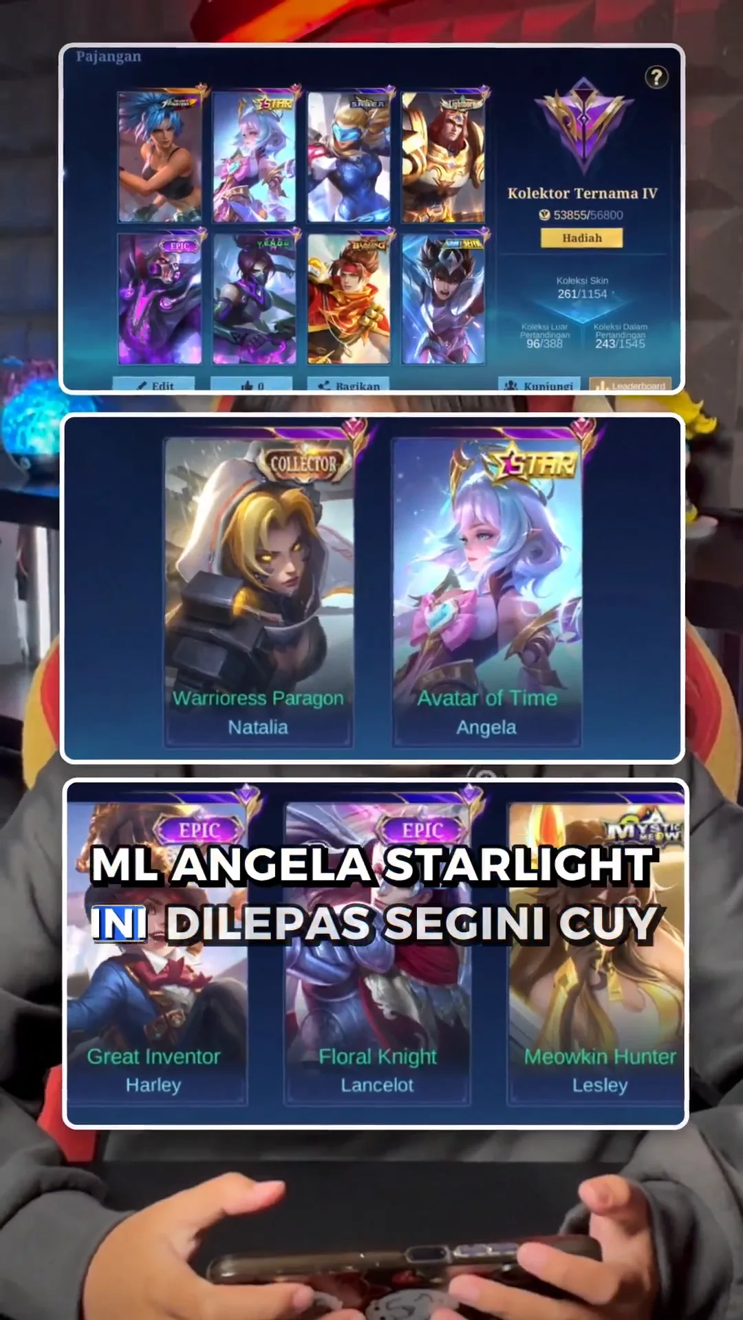 MLBB Angela Anniversary Starlight Dilepas 95 Ribu! Total 261 Skin + Emblem All Max