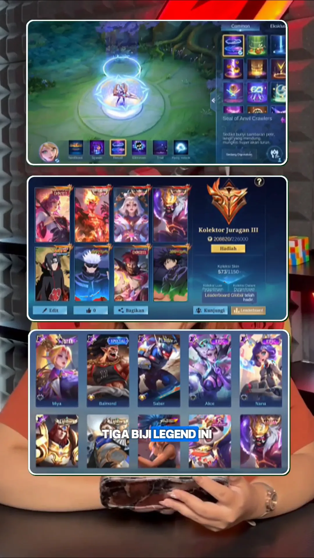 MLBB 3 Skin Legend Dilepas di Zone! Total 573 Skin & 133 Hero