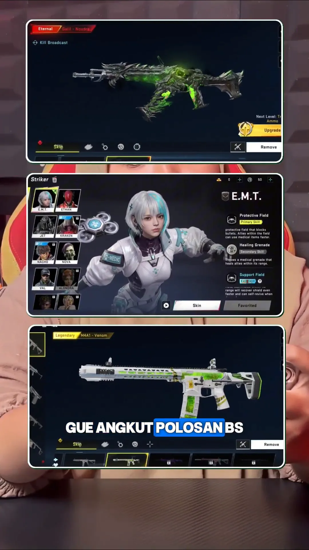 Akun Blood Strike Eternal Noxdra Dilepas di Zone: Plus Legendary Venom dan 5 Sticker