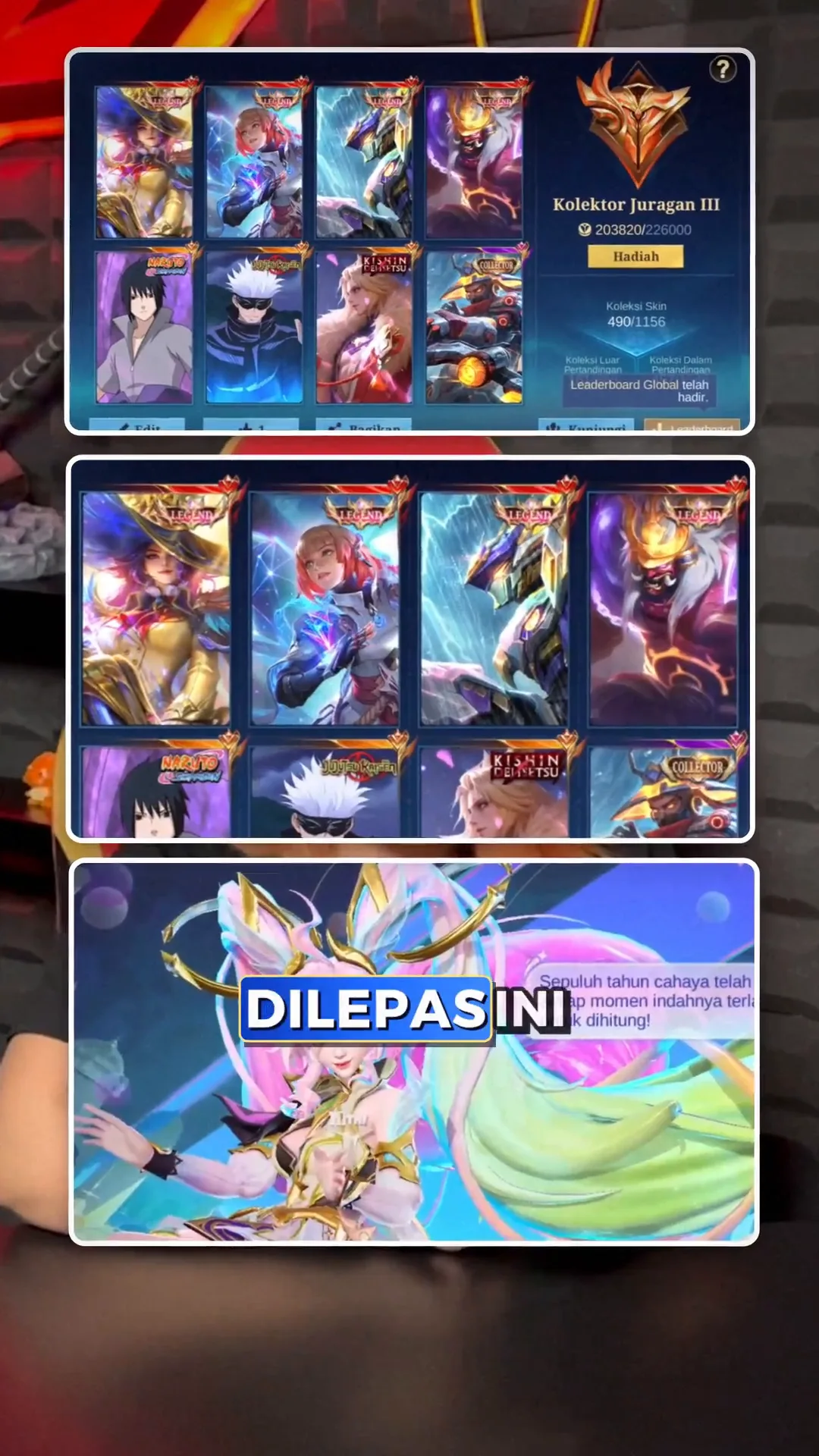 MLBB 4 Skin Legend Dilepas di Zone! Total 490 Skin & High Rank Immortal 129