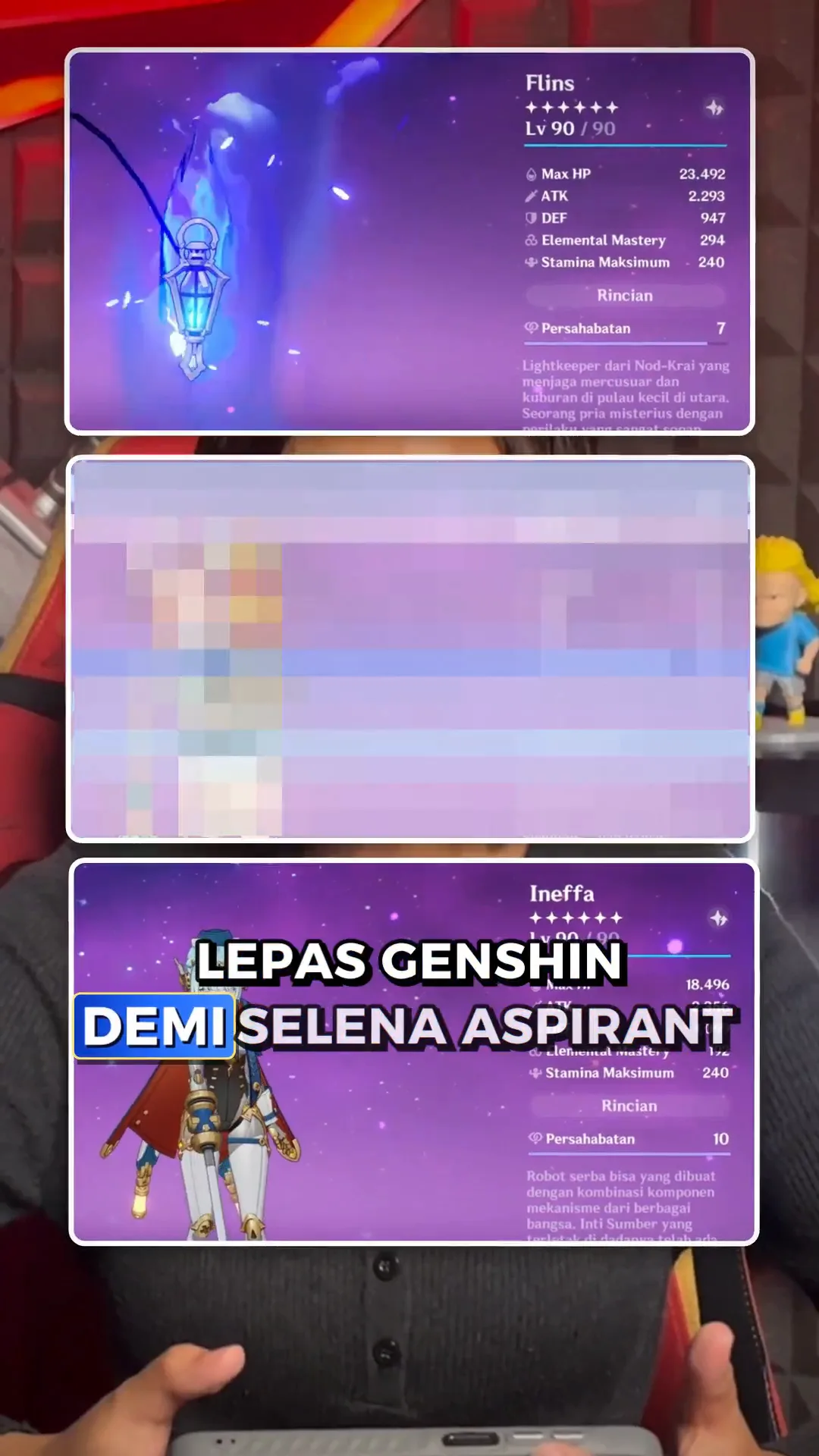 Akun Genshin Flins + Sign Dilepas di Zone: Lengkap dengan Ineffa dan Columbina, AR 56