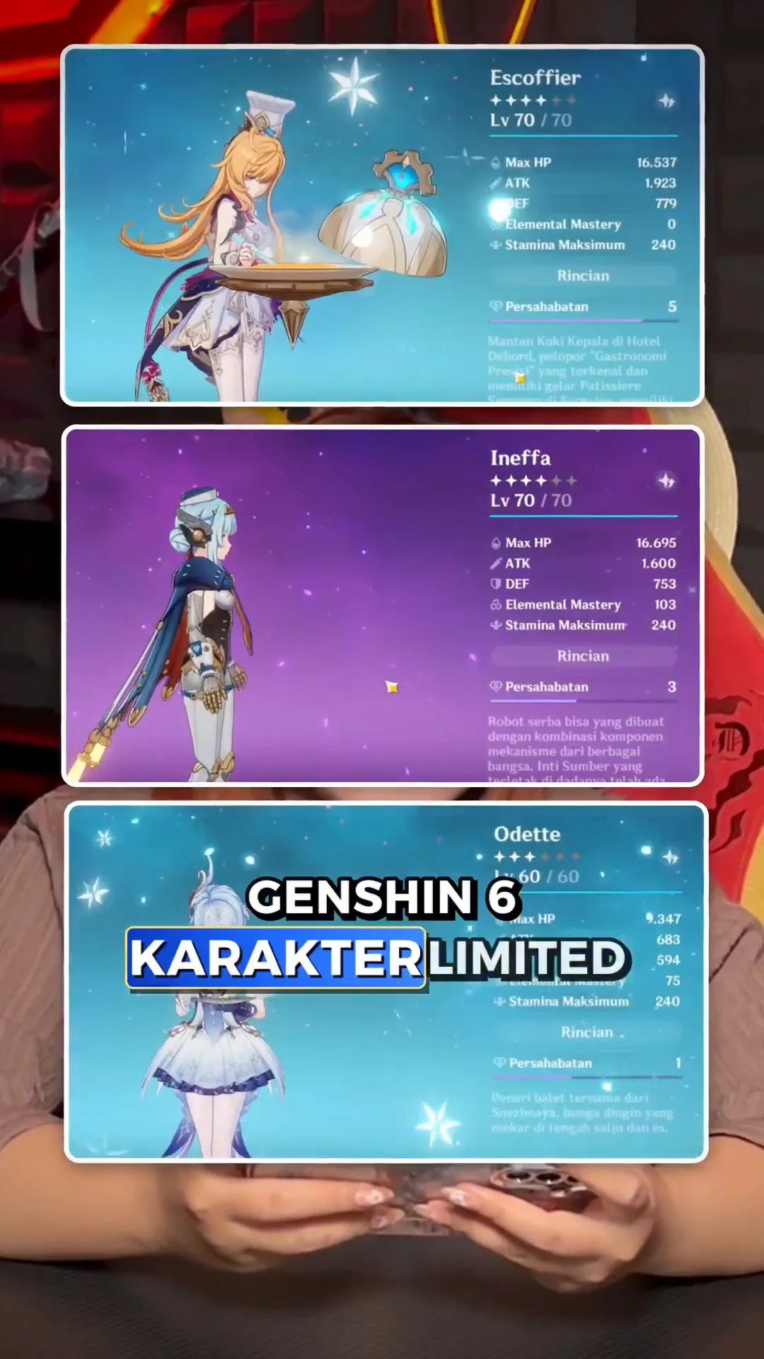 Genshin 6 Char Limited Dilepas di Zone! Ada Neuvillette, Arlecchino & Xilonen