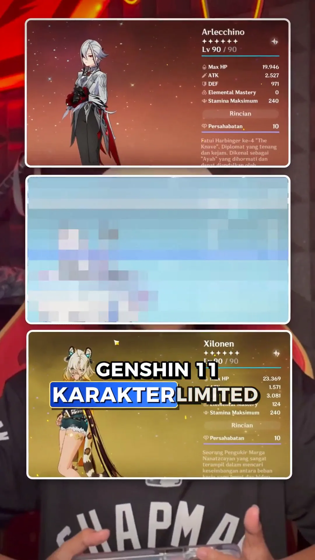 Genshin 11 Char Limited Dilepas 350 Ribu! Ada Arlecchino C1 & 1734 Primogem