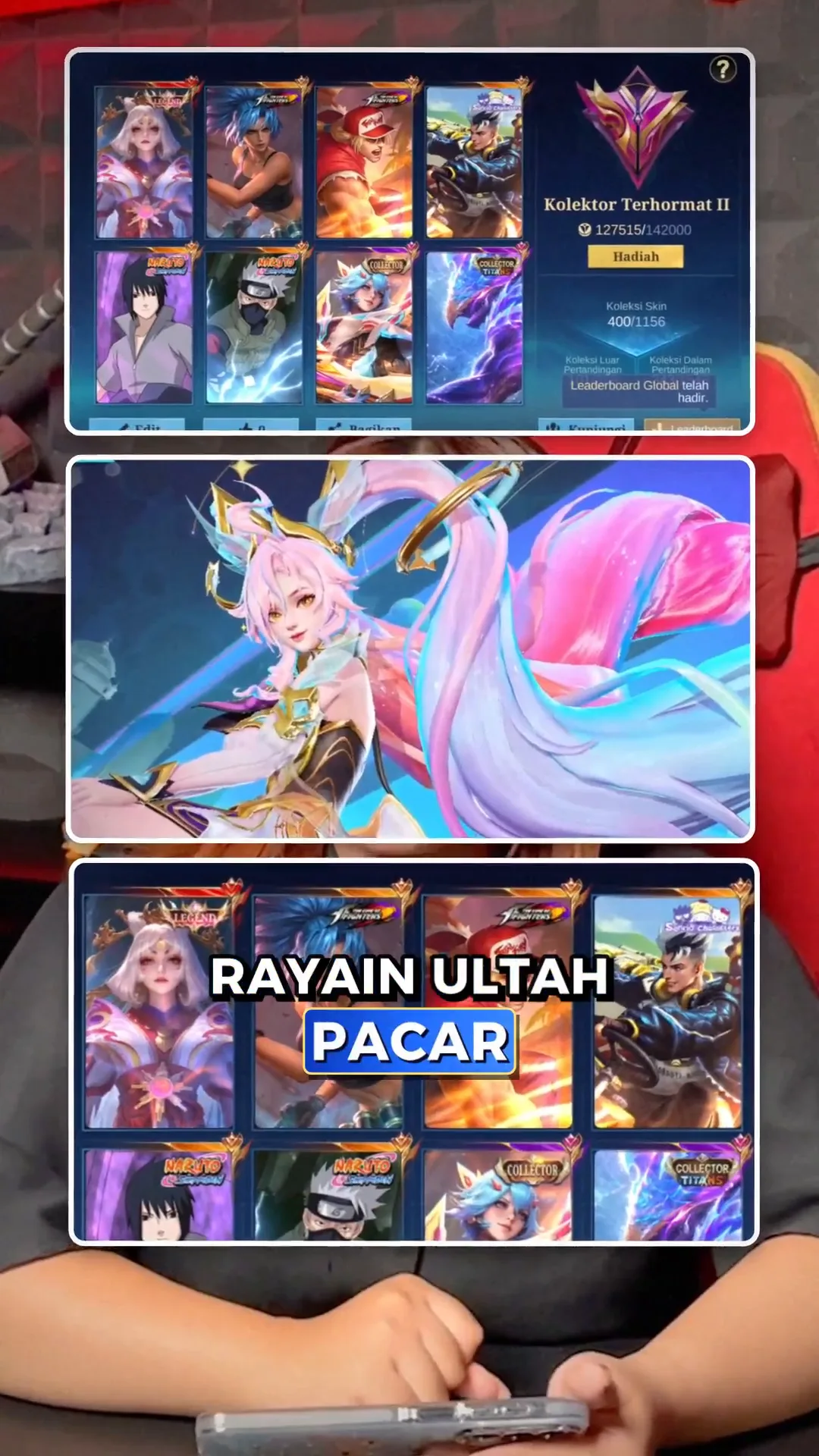MLBB Lunox Legend Dilepas di Zone! Total 400 Skin & High Rank Immortal 188