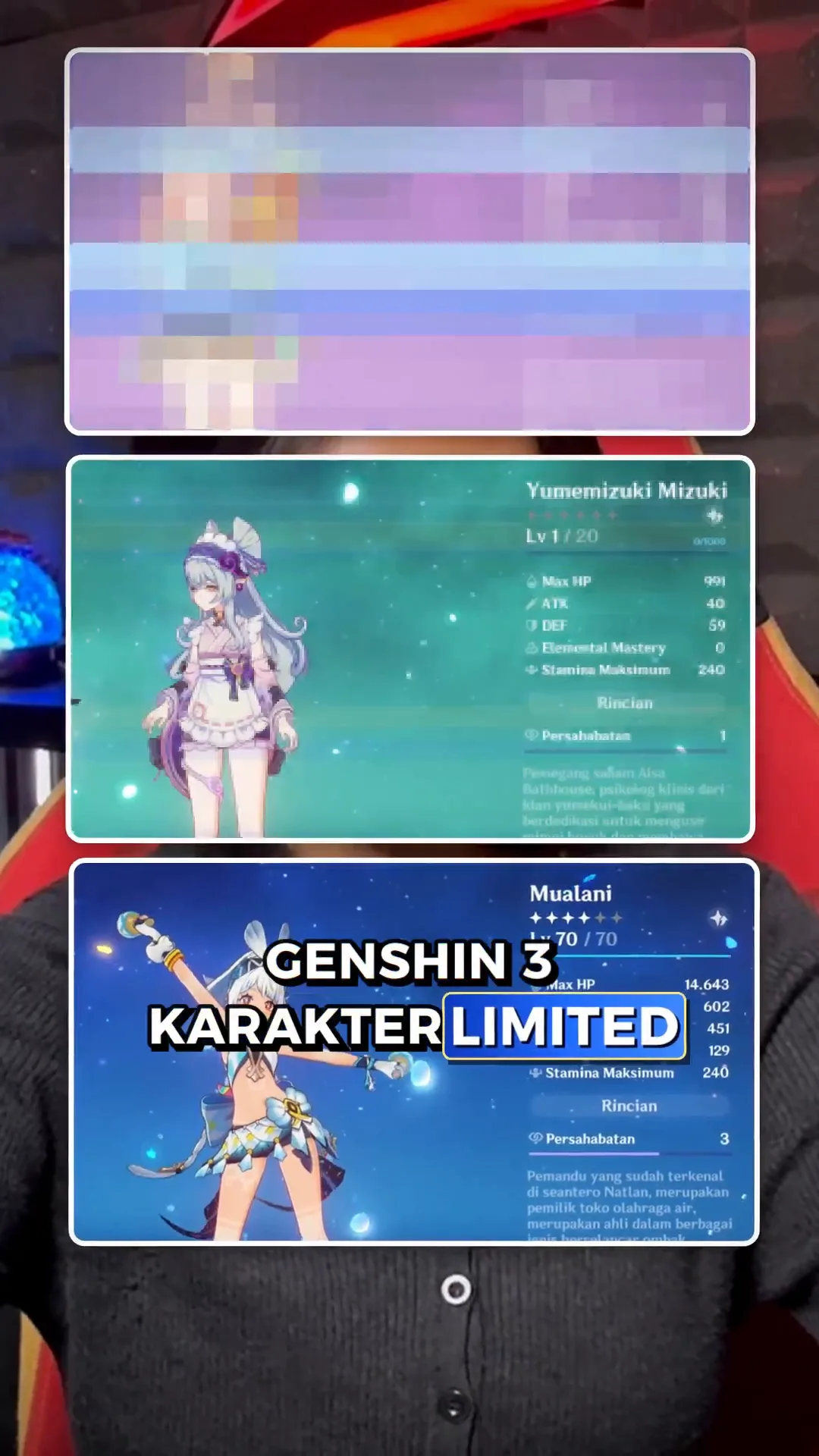 Genshin 3 Char Limited Dilepas di Zone! Ada Varesa, Vesna & Mualani
